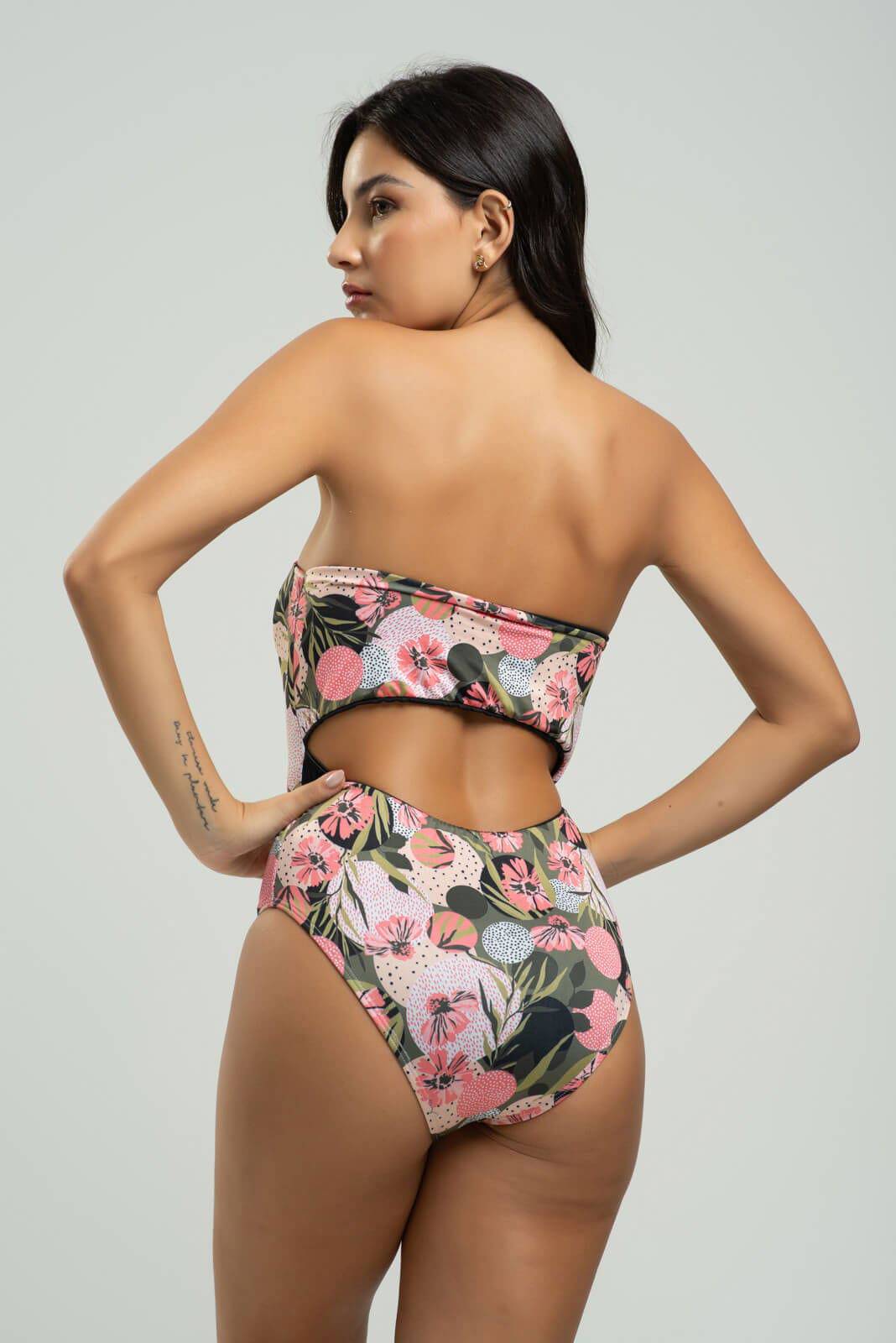 Body Maiô Tomara Que Caia Estampado Rosa - Vicbela