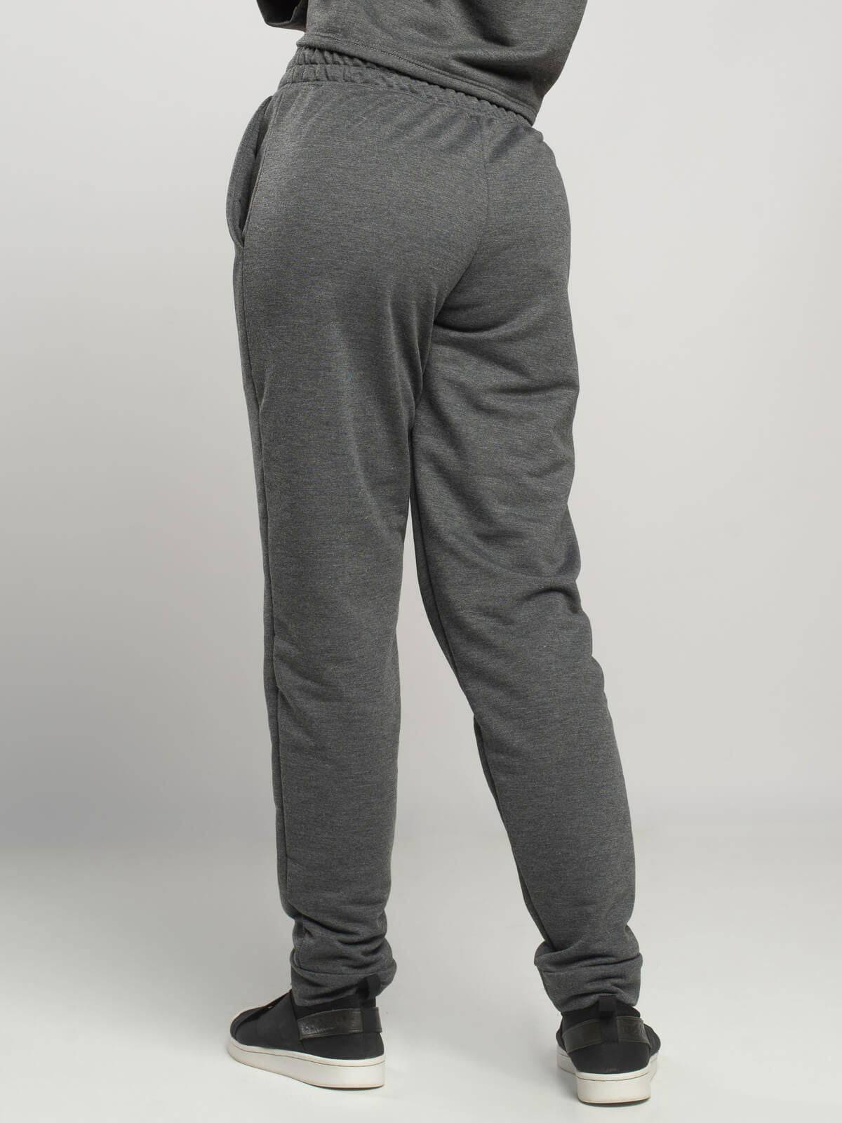 Calça Jogger Moletinho Cintura Média Grafite - Vicbela