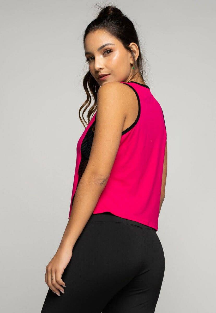 Regata Telinha Feminina Fitness Rosa - Vicbela
