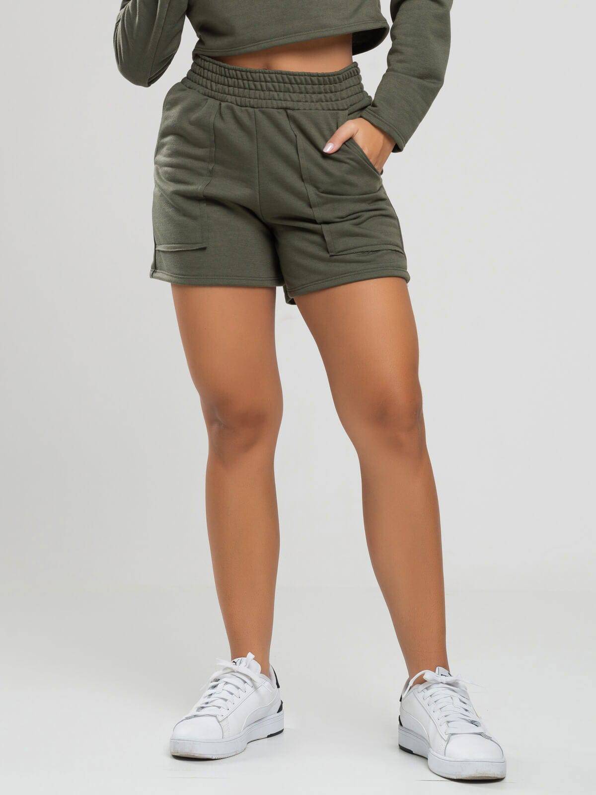 Short Curto Moletinho Verde - Vicbela