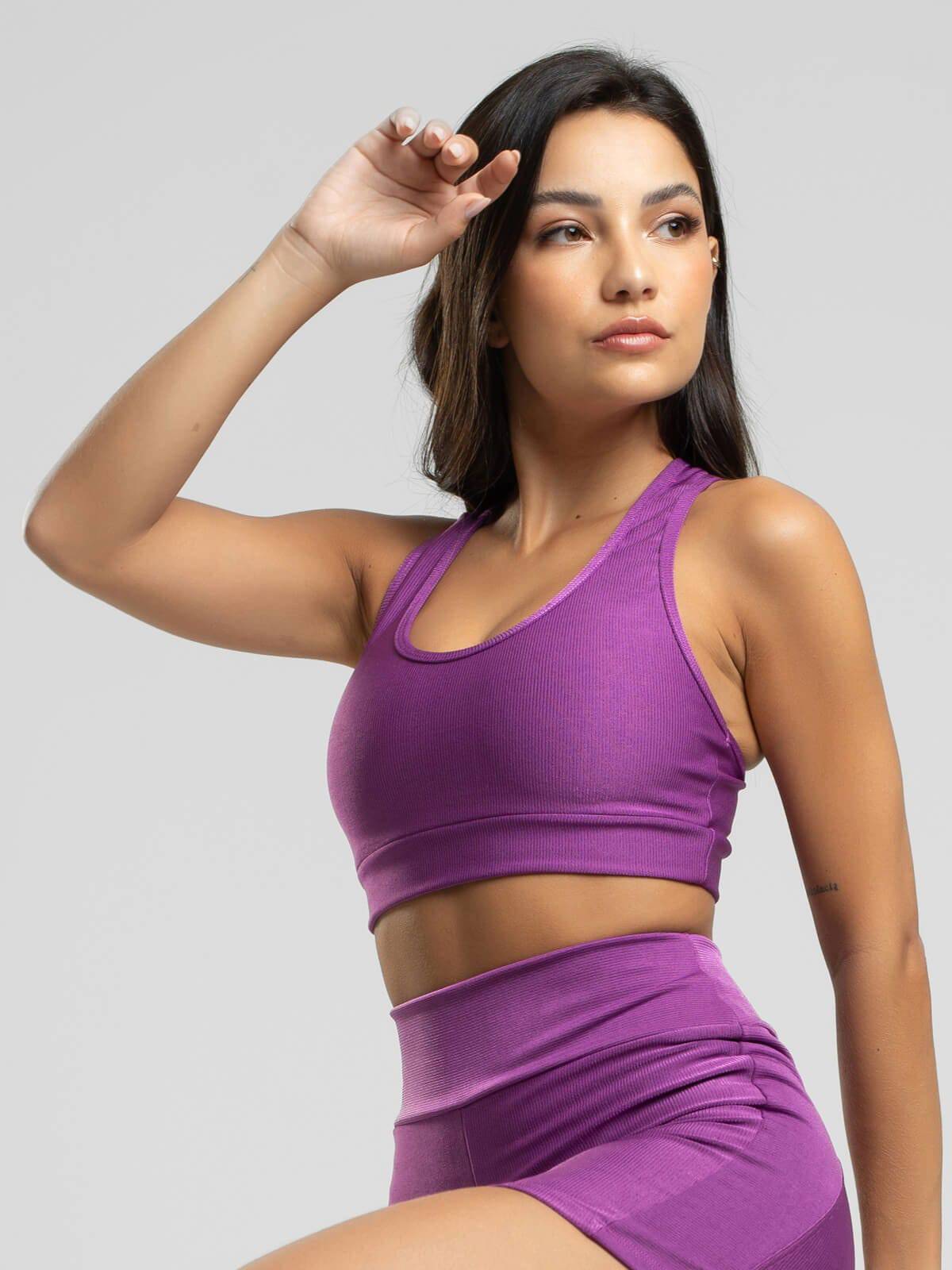 Top Nadador Fitness Suplex Wonder Roxo - Vicbela