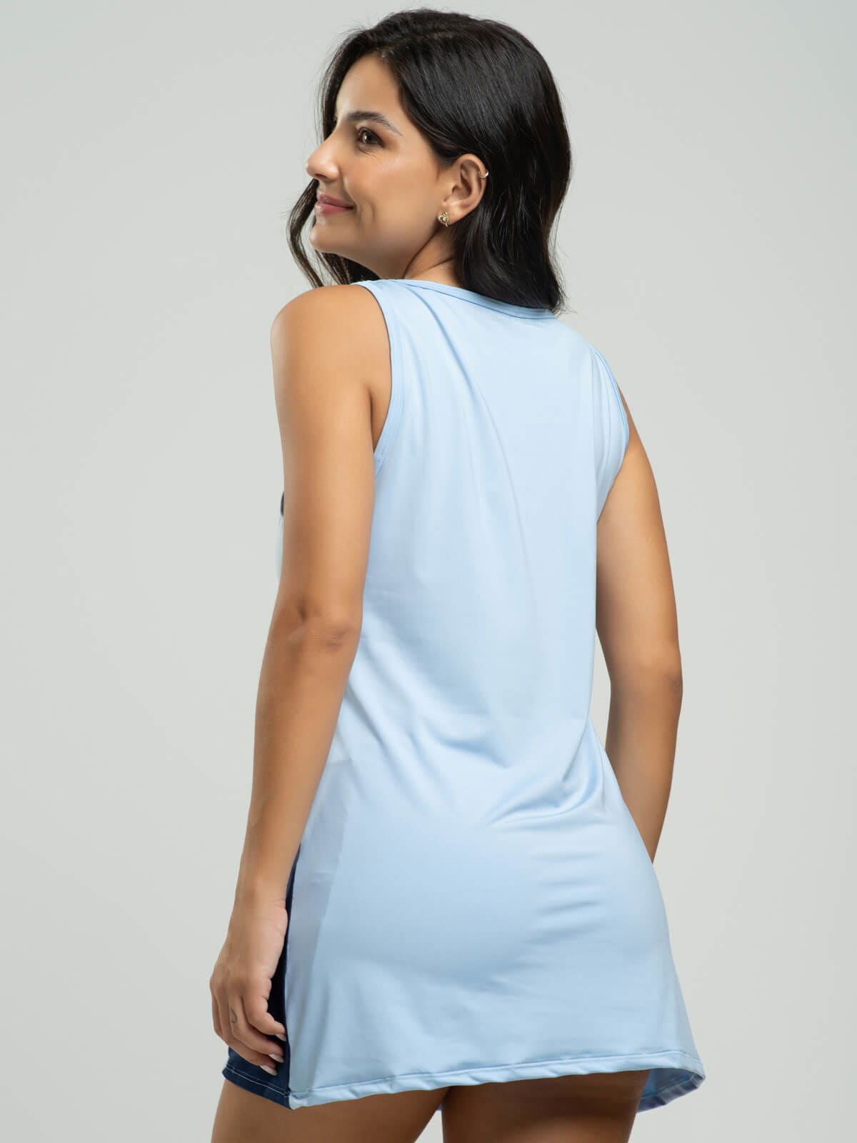 Vestido Regata Beach Tennis Azul Serenity - Vicbela