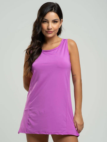 Vestido Regata Beach Tennis Roxo - Vicbela