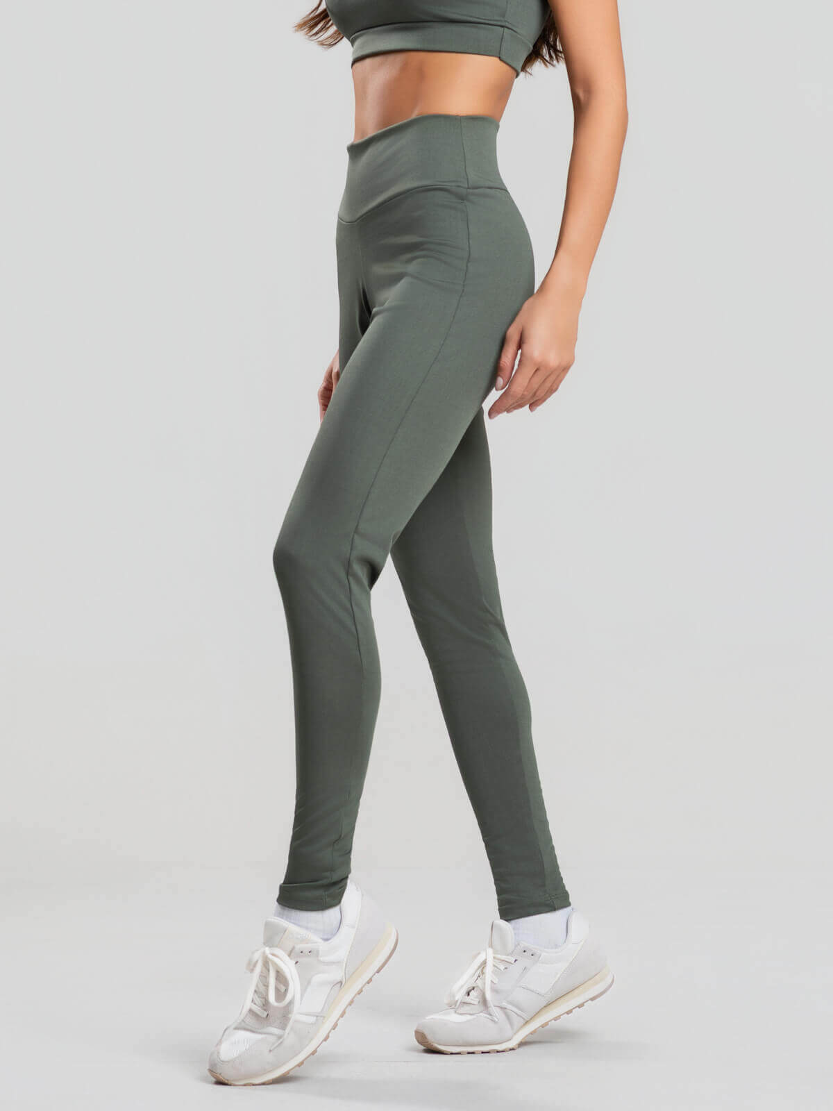 Calça Legging Cintura Alta Suplex Verde - Vicbela