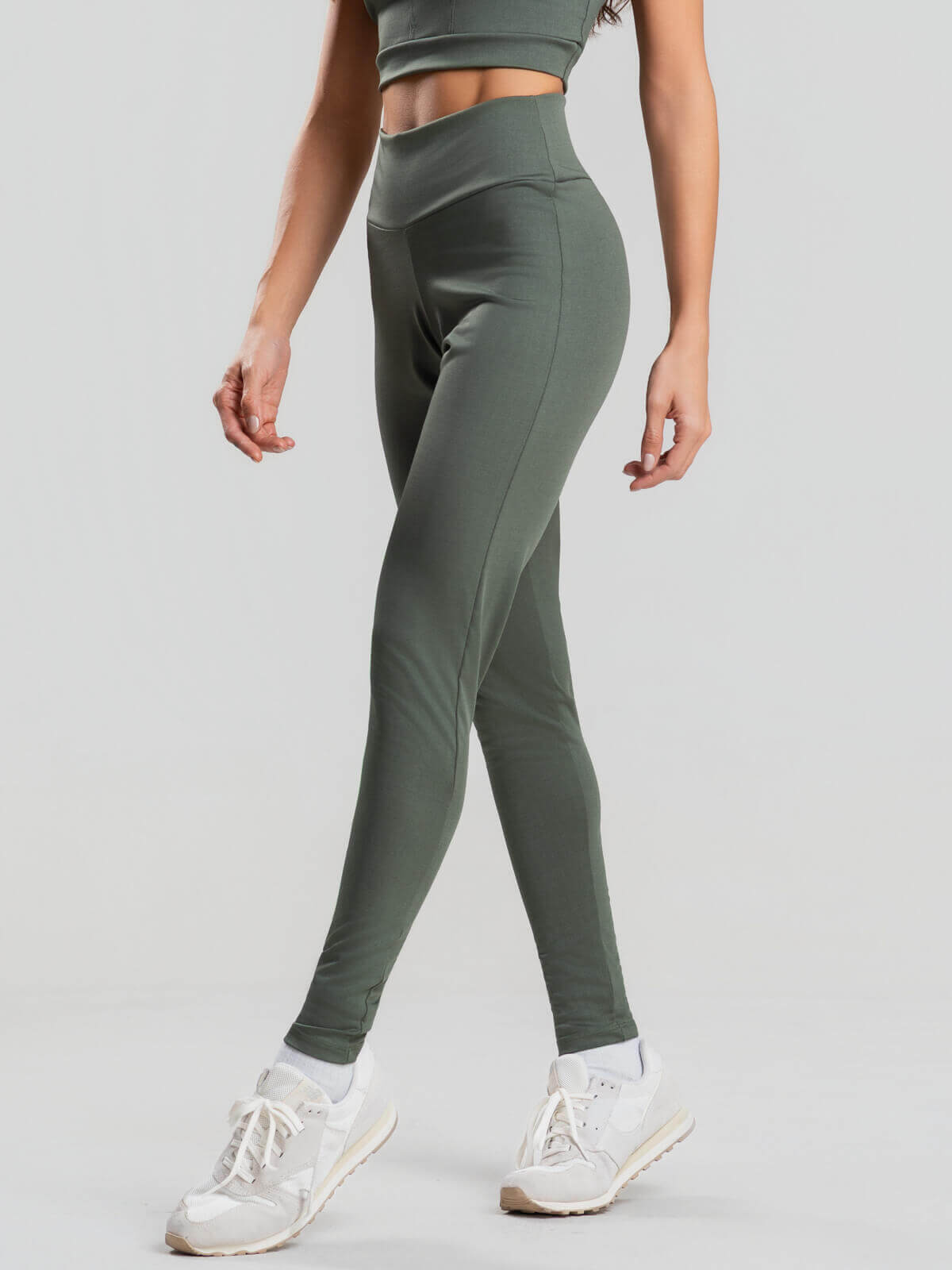 Calça Legging Cintura Alta Suplex Verde - Vicbela