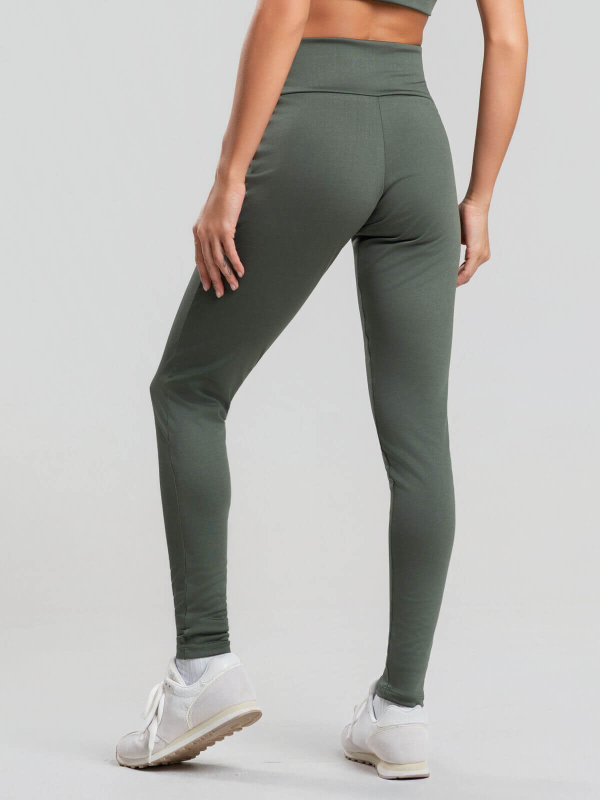Calça Legging Cintura Alta Suplex Verde - Vicbela
