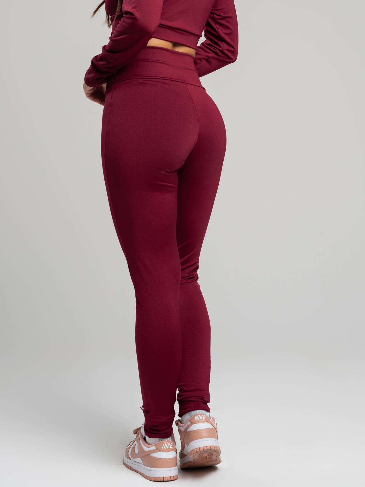Calça Legging Cintura Alta Suplex Vinho - Vicbela