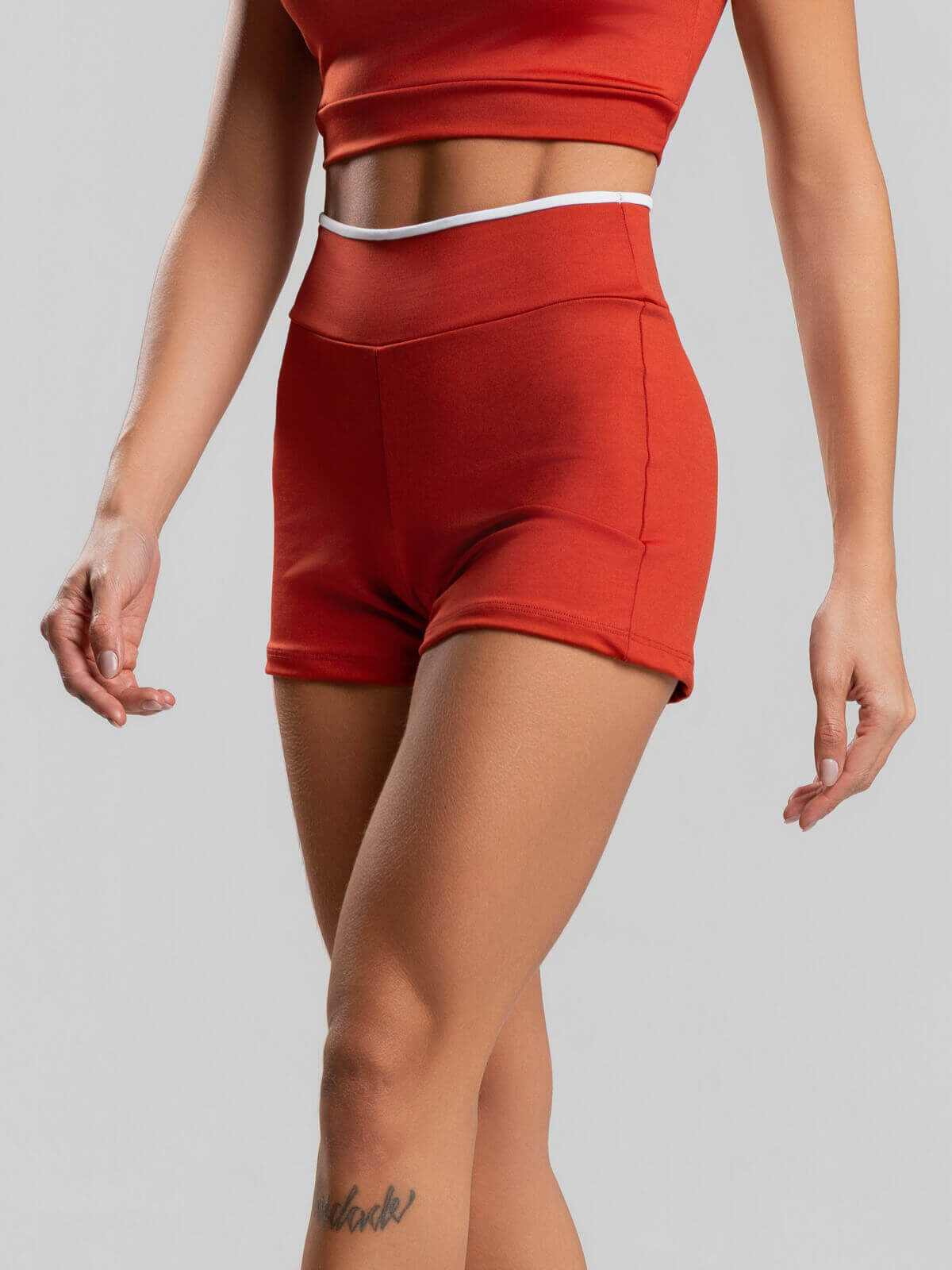 Short Curto Bicolor Suplex Terracota - Vicbela