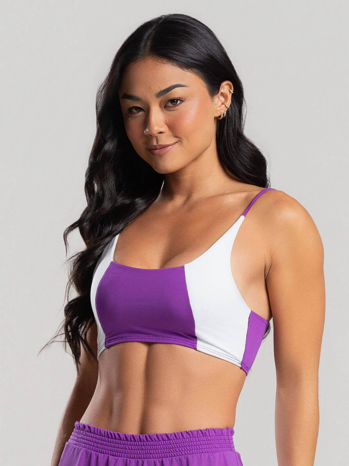 Top Alcinha Fitness Roxo - Vicbela