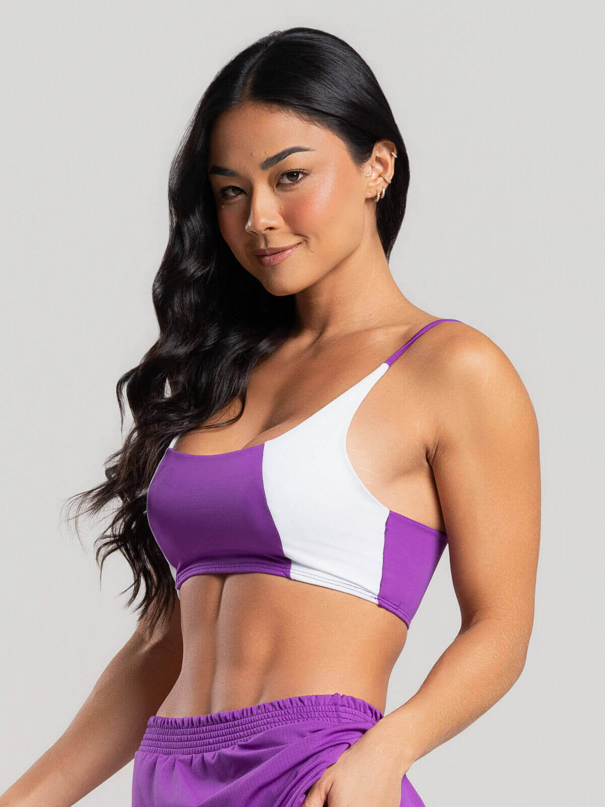 Top Alcinha Fitness Roxo - Vicbela