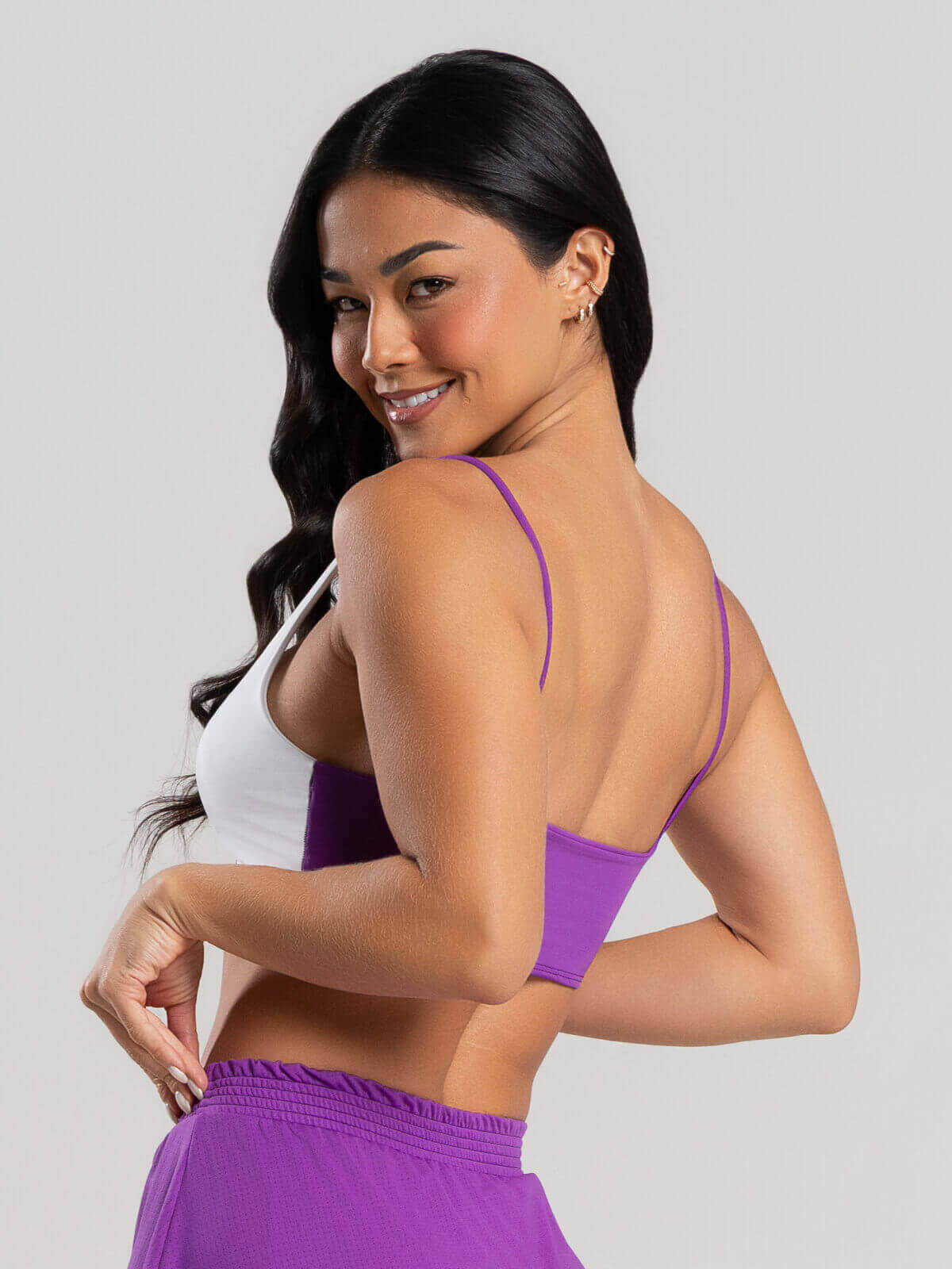 Top Alcinha Fitness Roxo - Vicbela