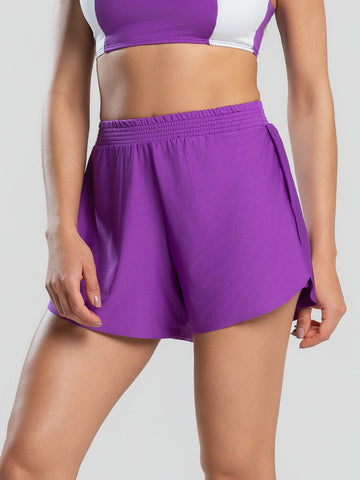 Short Curto Com Bolso Interno Roxo - Vicbela