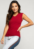 Camiseta Canelada Vermelha - Vicbela