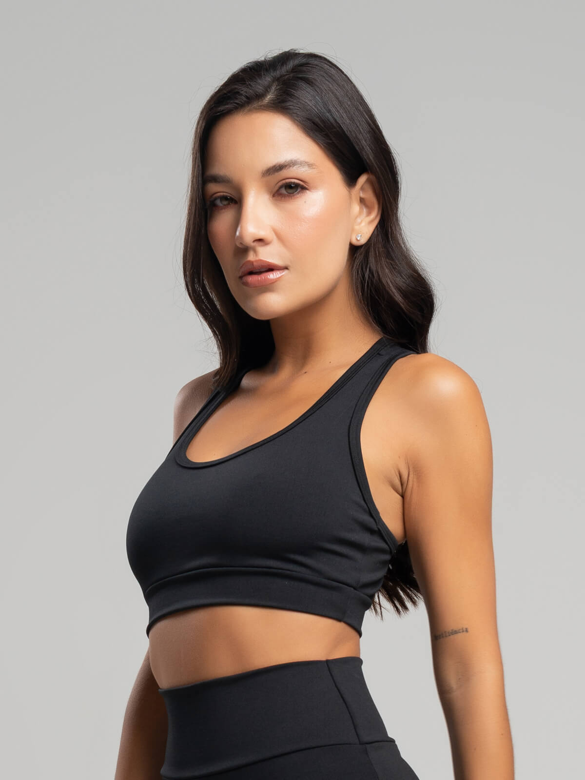 Top Nadador Suplex Fitness Preto - Vicbela