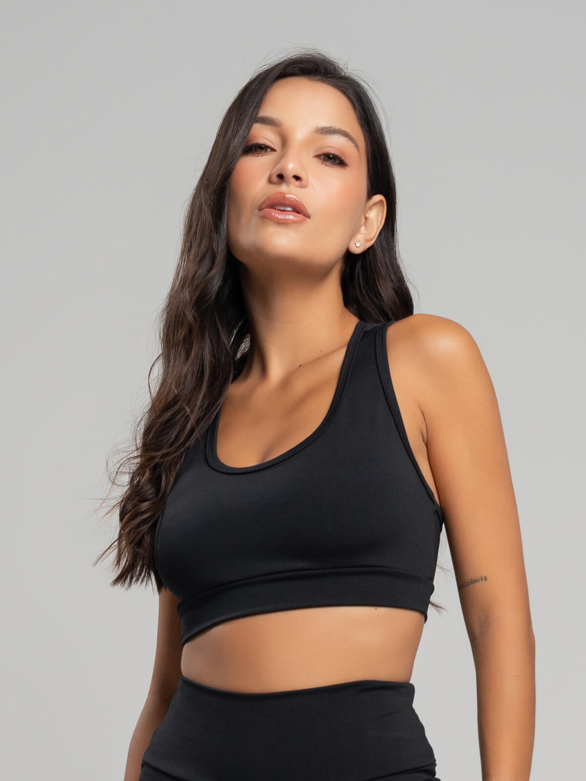 Top Nadador Suplex Fitness Preto - Vicbela