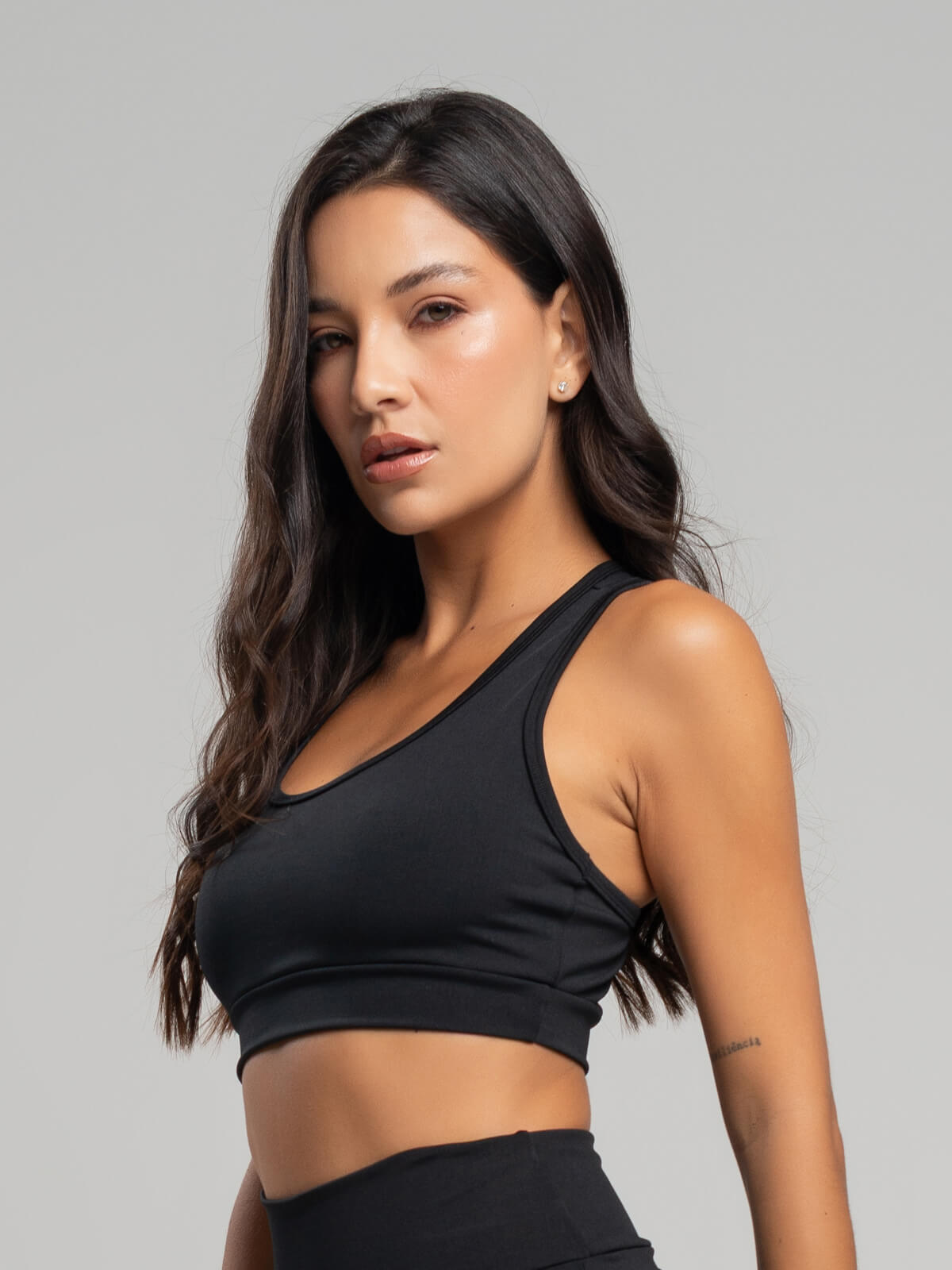Top Nadador Suplex Fitness Preto - Vicbela
