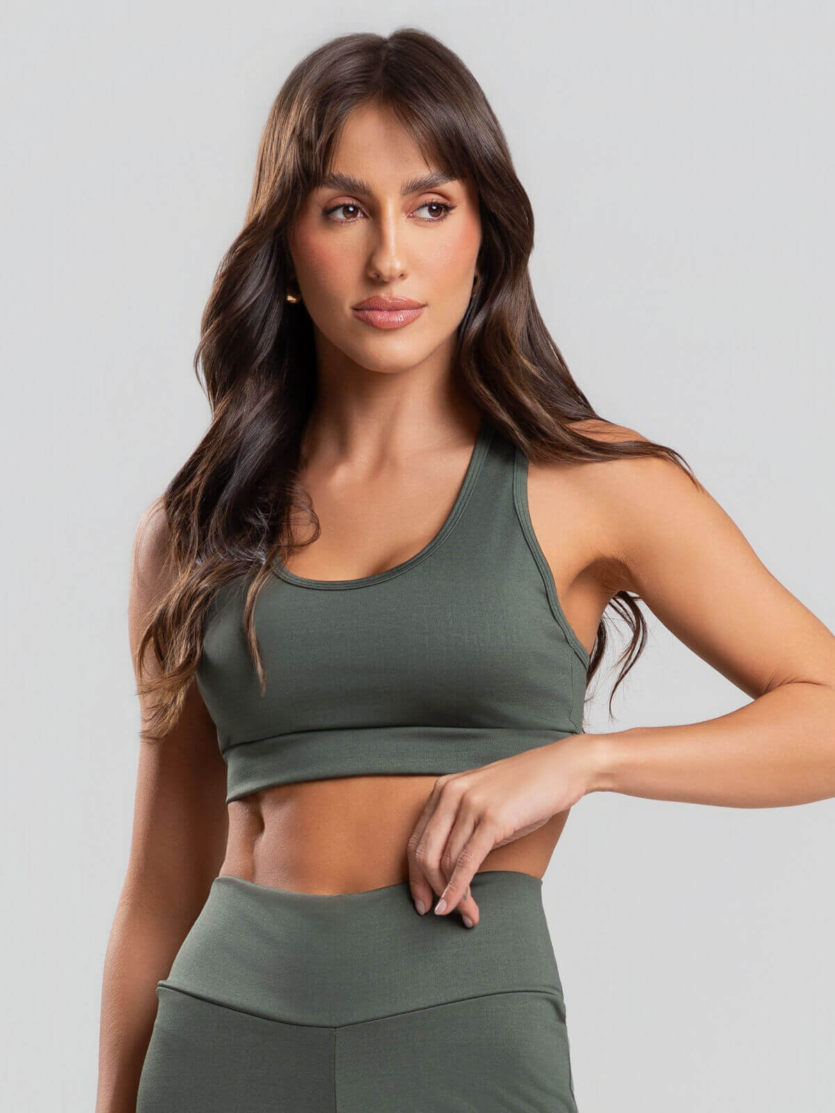 Top Nadador Suplex Fitness Verde - Vicbela