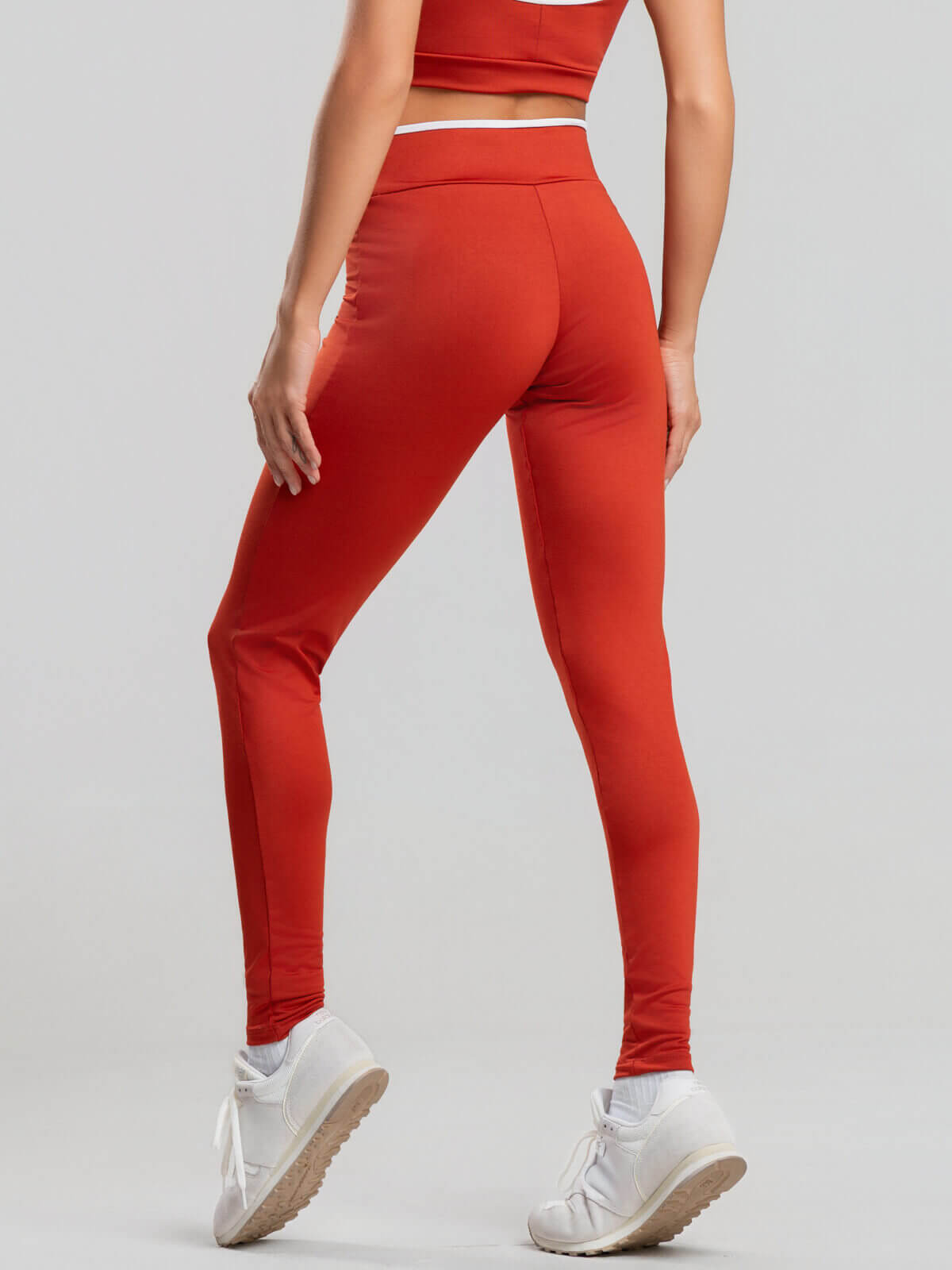 Calça Legging Suplex Bicolor Terracota - Vicbela