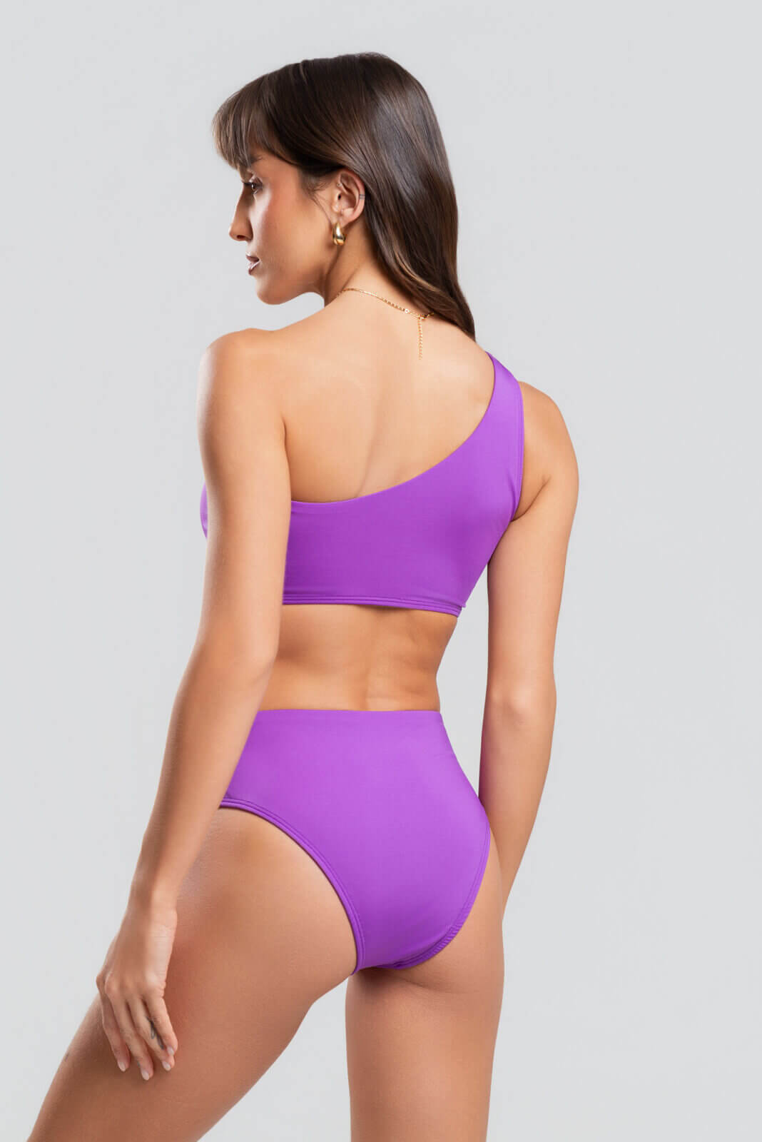 Biquíni Ombro Só Hot Pant Roxo - Vicbela