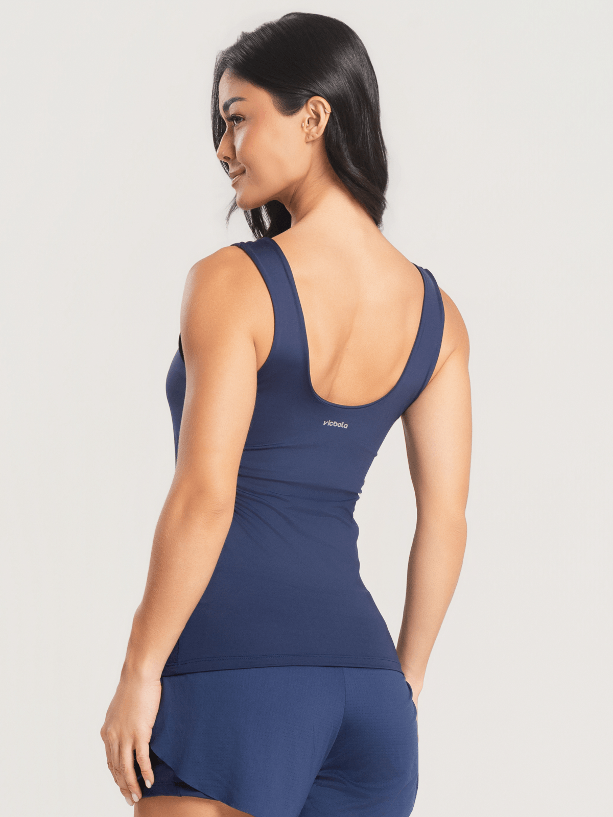 Regata Alça Larga UV Azul Marinho