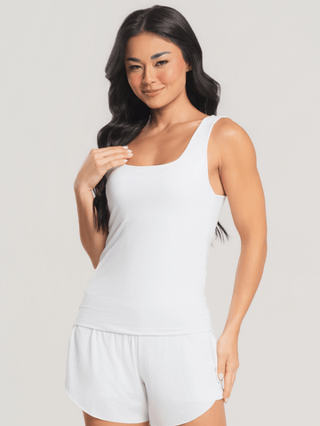 Regata Alça Larga UV Branco