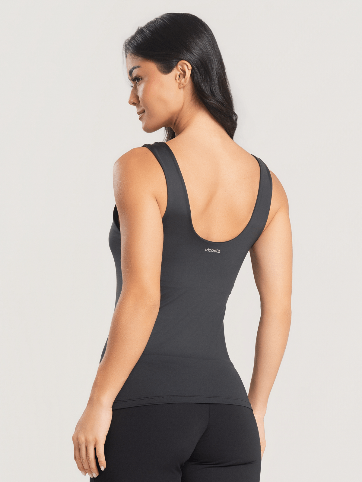 Regata Alça Larga UV Preto