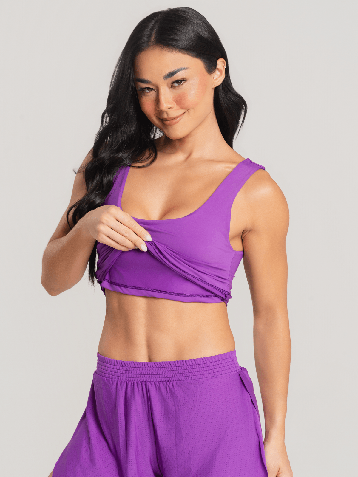 Regata Alça Larga UV Roxo