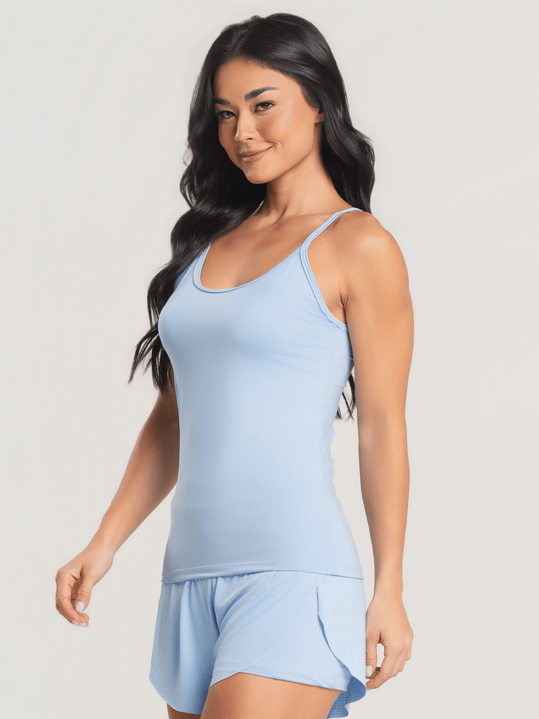 Camiseta Alcinha UV Azul Claro