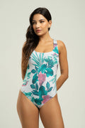 Body Maiô Regata Estampado Verde - Vicbela