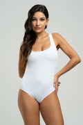 Body Maiô Regata Liso Branco - Vicbela