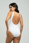 Body Maiô Regata Liso Branco - Vicbela