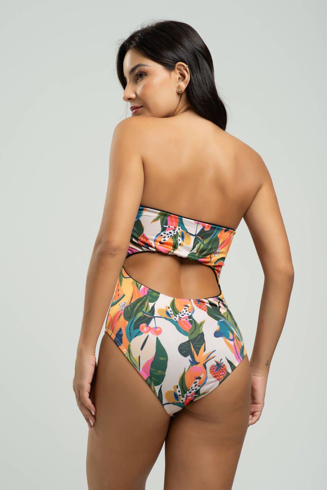 Body Maiô Tomara Que Caia Estampado Mamão - Vicbela