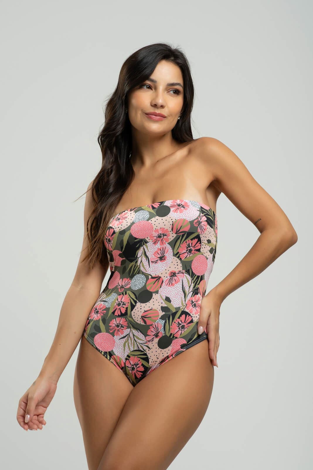 Body Maiô Tomara Que Caia Estampado Rosa - Vicbela