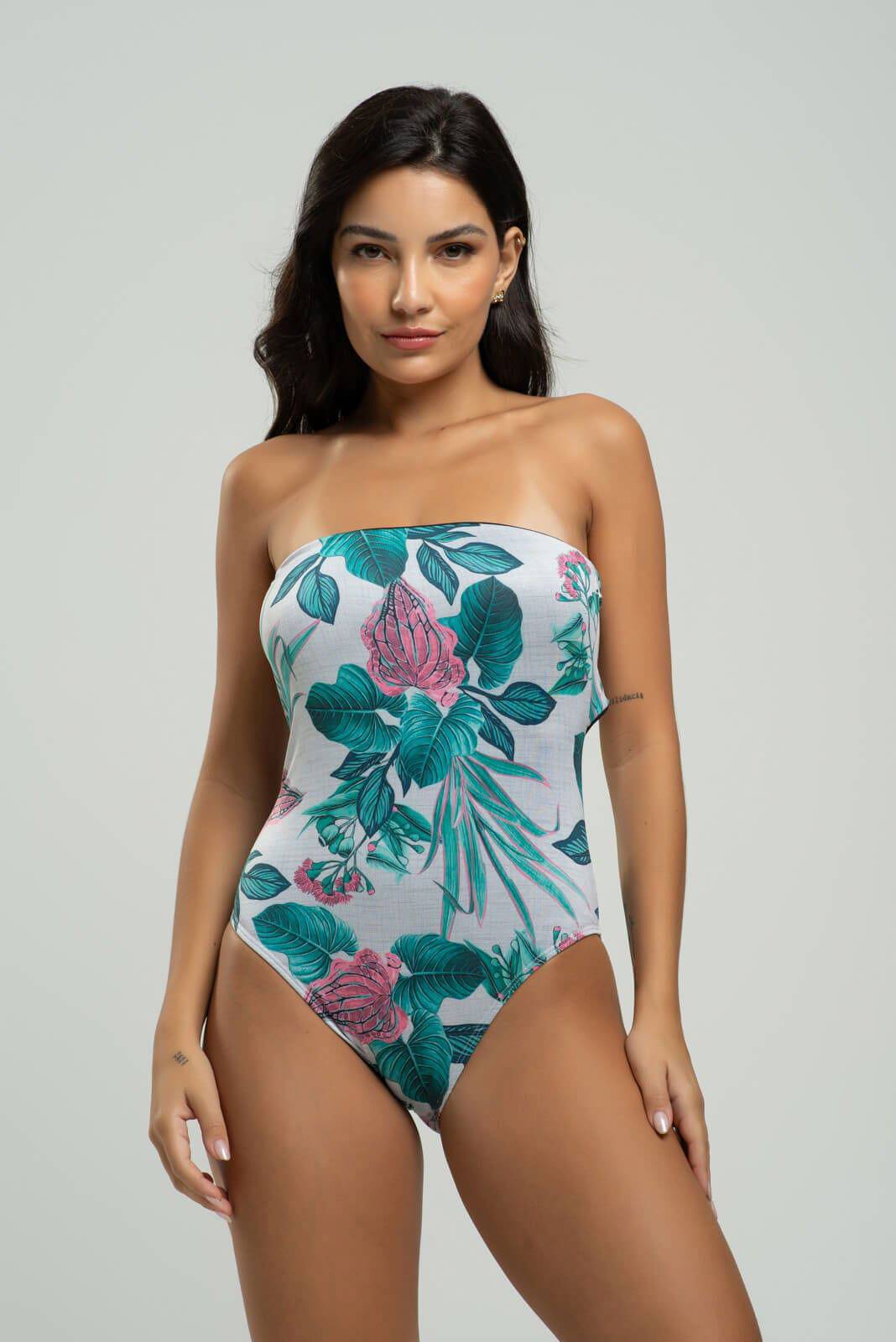 Body Maiô Tomara Que Caia Estampado Verde - Vicbela