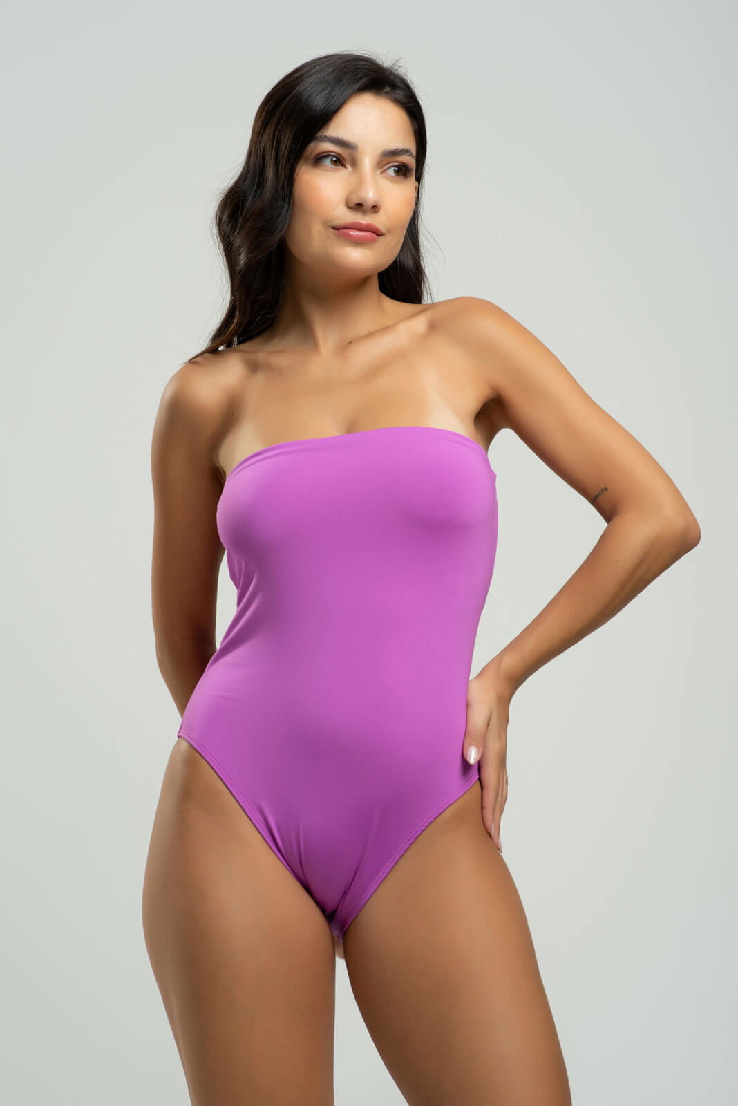 Body Maiô Tomara Que Caia Liso Roxo - Vicbela