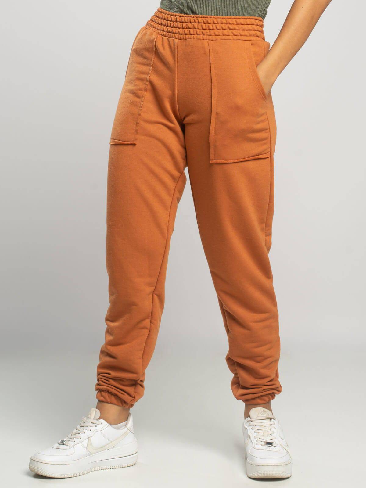 Calça Jogger Moletinho Cintura Alta Terra - Vicbela