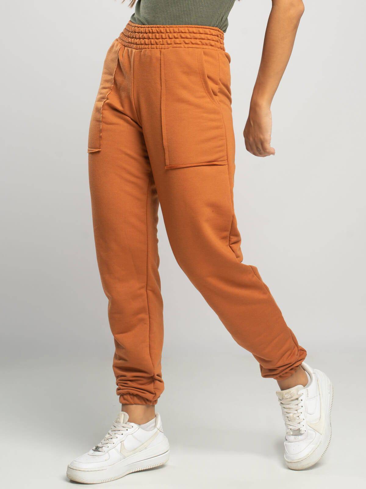Calça Jogger Moletinho Cintura Alta Terra - Vicbela