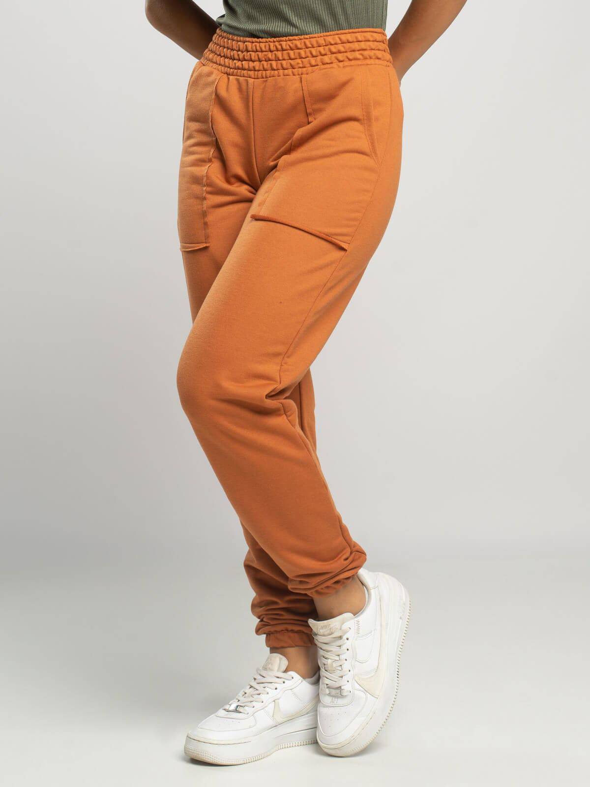 Calça Jogger Moletinho Cintura Alta Terra - Vicbela