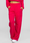 Calça Pantalona Moletinho Pink - Vicbela