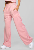 Calça Pantalona Moletinho Rosa - Vicbela