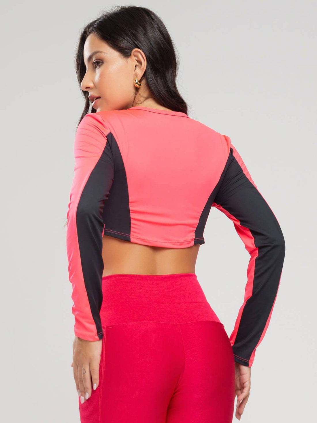 Cropped Proteção UV Faixa nas Costas Rosa - Vicbela