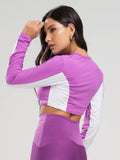 Cropped Proteção UV Faixa nas Costas Roxo - Vicbela