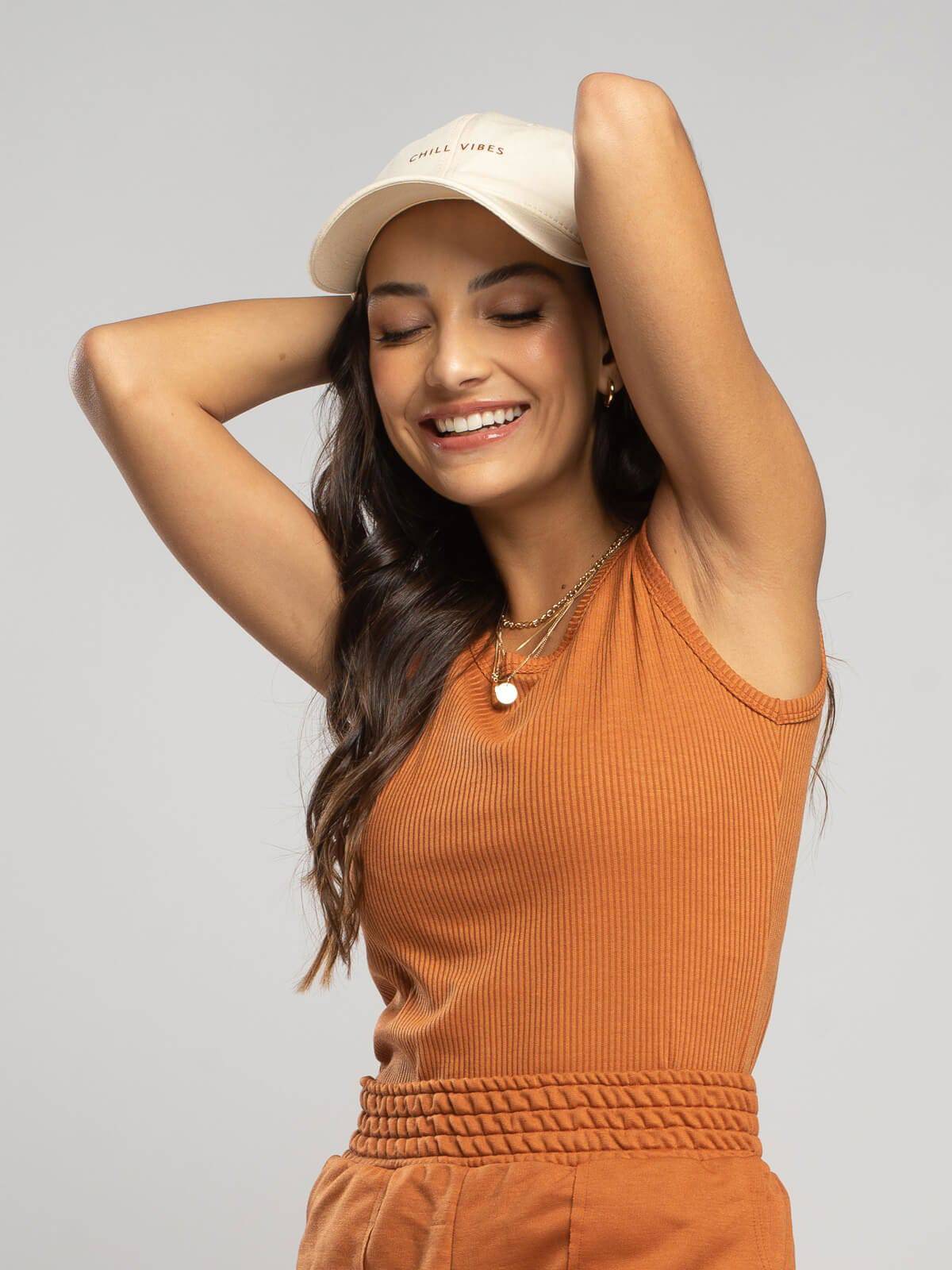 Regata Básica Canelada Terracota - Vicbela