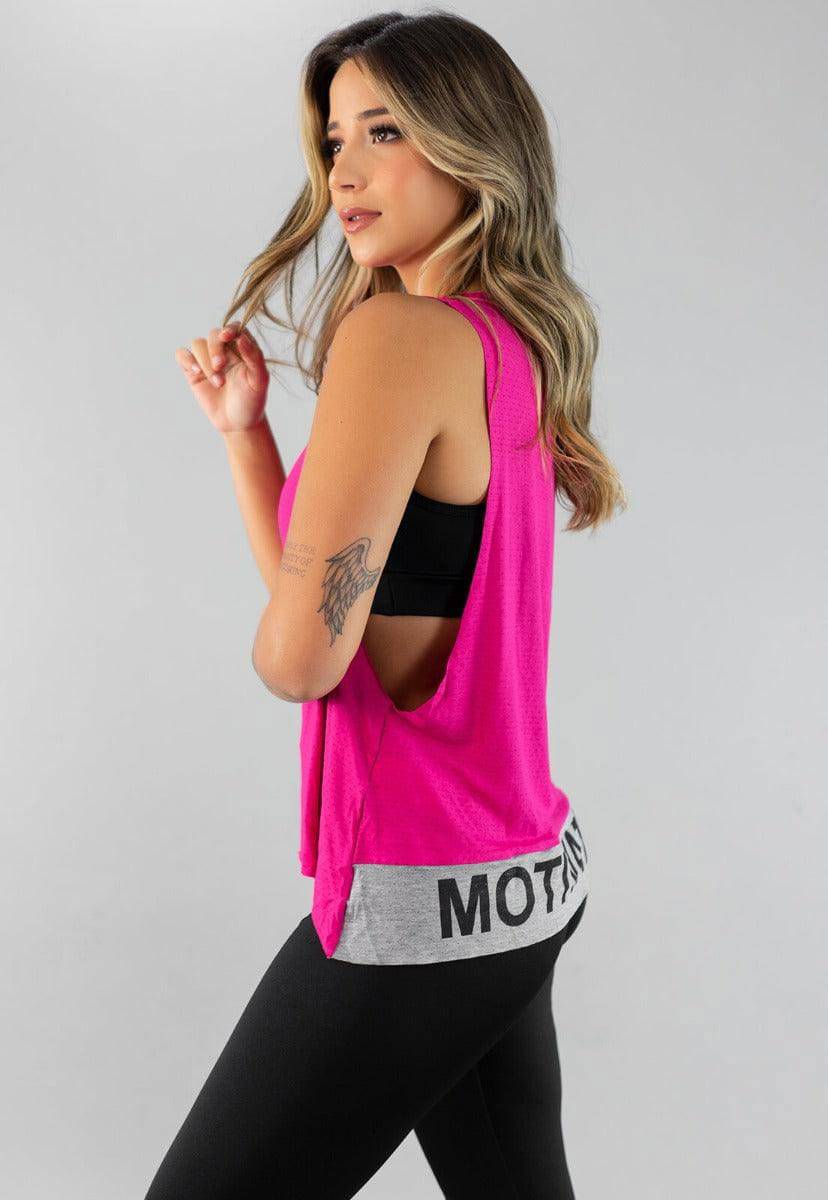 Regata Feminina Fitness Motivation Rosa - Vicbela