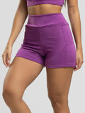 Short Curto Com Bolso Suplex Wonder Roxo - Vicbela