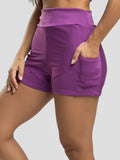 Short Curto Com Bolso Suplex Wonder Roxo - Vicbela