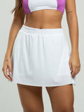 Short Saia Com Bolso Interno Fitness Beach Tennis Branco - Vicbela