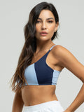 Top Alcinha Fitness Tecido Proteção Uv 50+ Azul Serenity - Vicbela