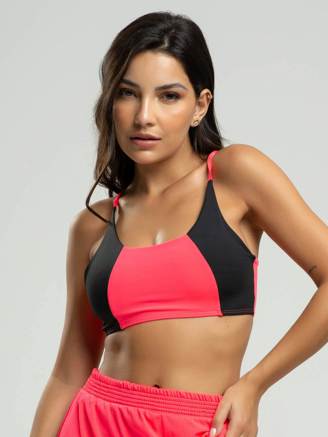Top Alcinha Fitness Tecido Proteção Uv 50+ Rosa - Vicbela