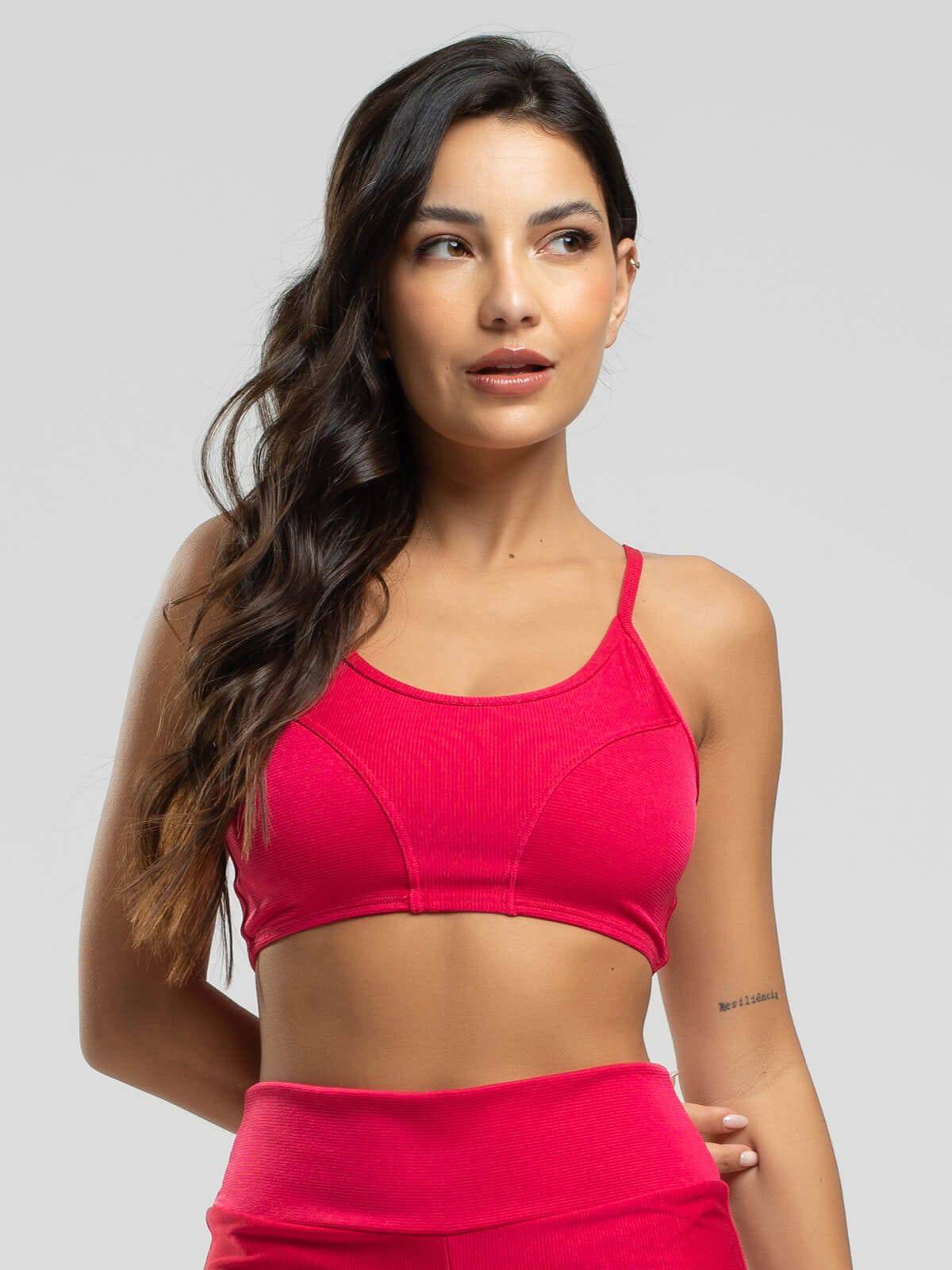 Top Fitness Alcinha Suplex Wonder Rosa - Vicbela